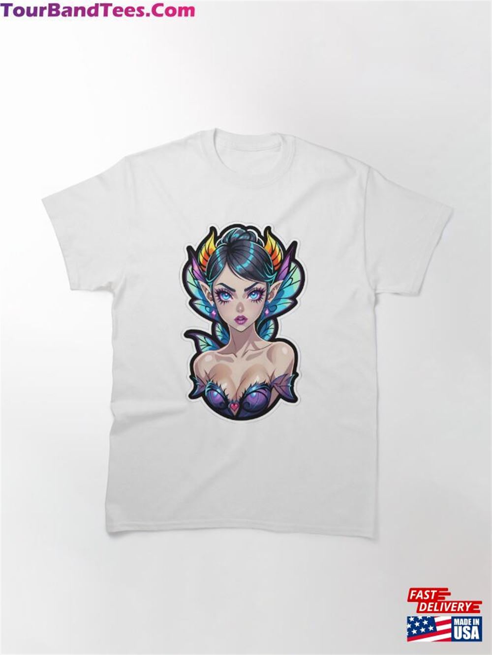 Cute Fantasy Anime Elf Fairy Girl Classic T-Shirt Unisex 29Uf117902 – Utopia Fashion