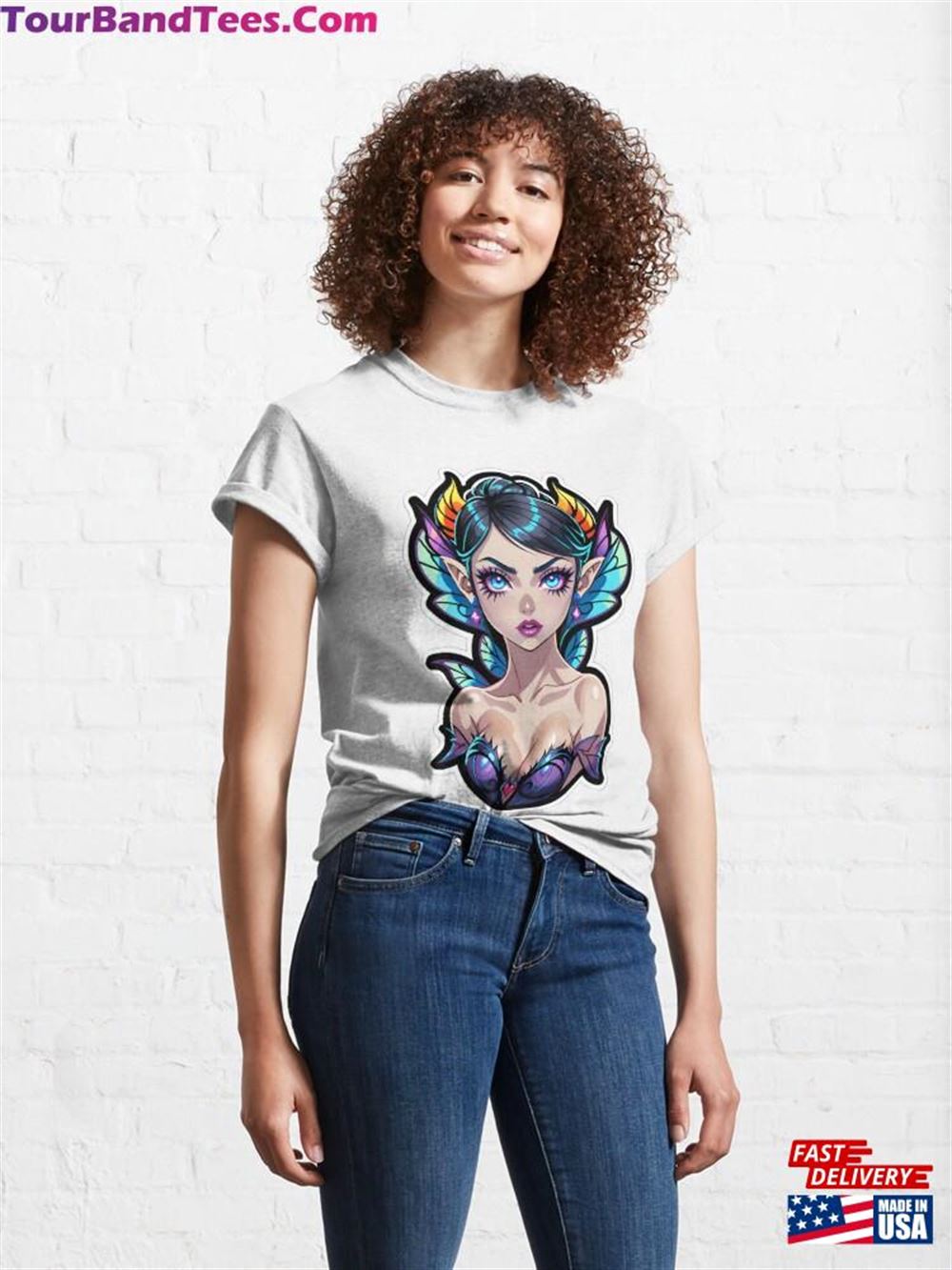 Cute Fantasy Anime Elf Fairy Girl Classic T-Shirt Unisex 29Uf117902 – Utopia Fashion