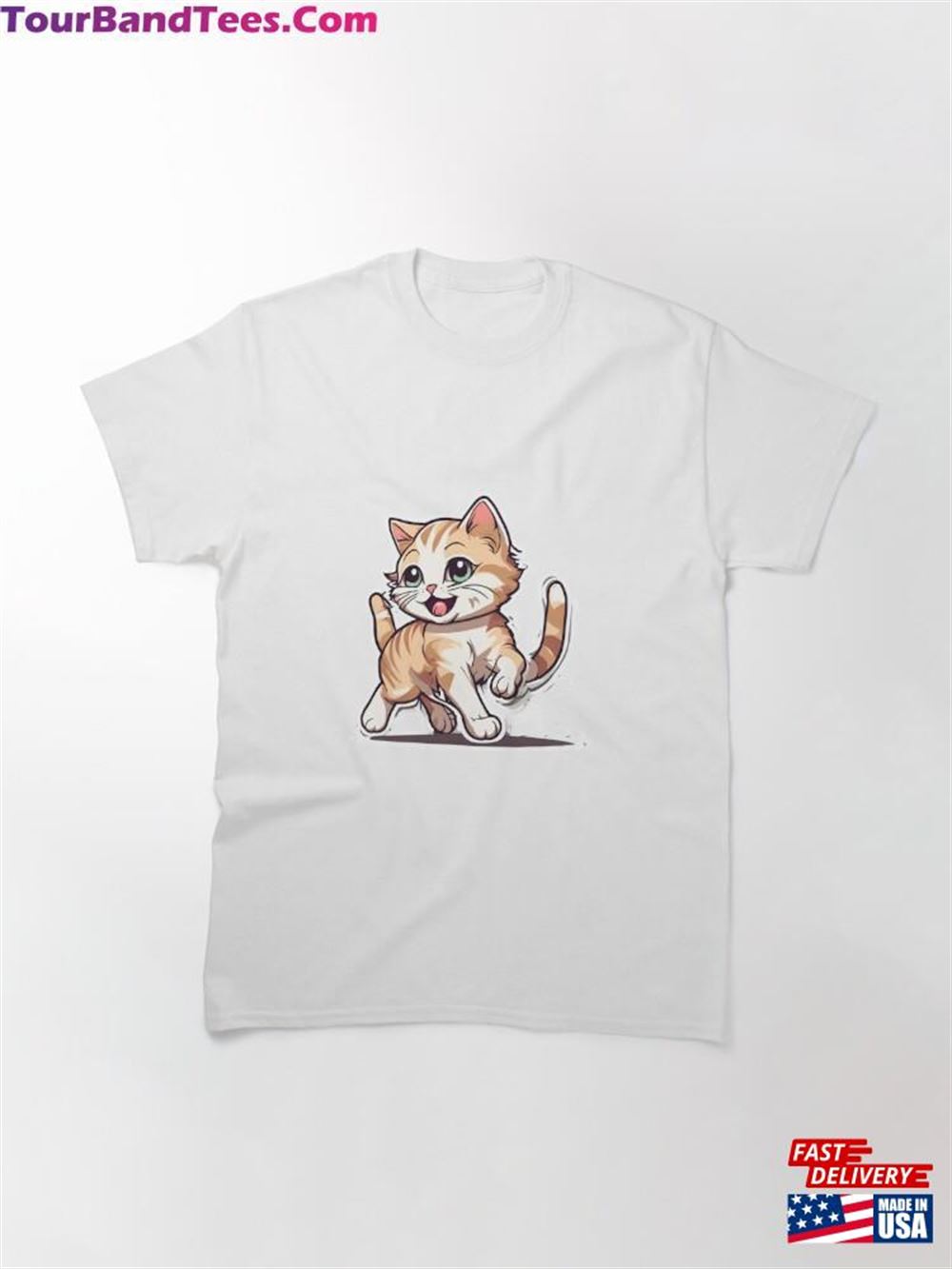 Cute Kitten While Walking Classic T-Shirt Hoodie Unisex 29Uf115921 – Utopia Fashion