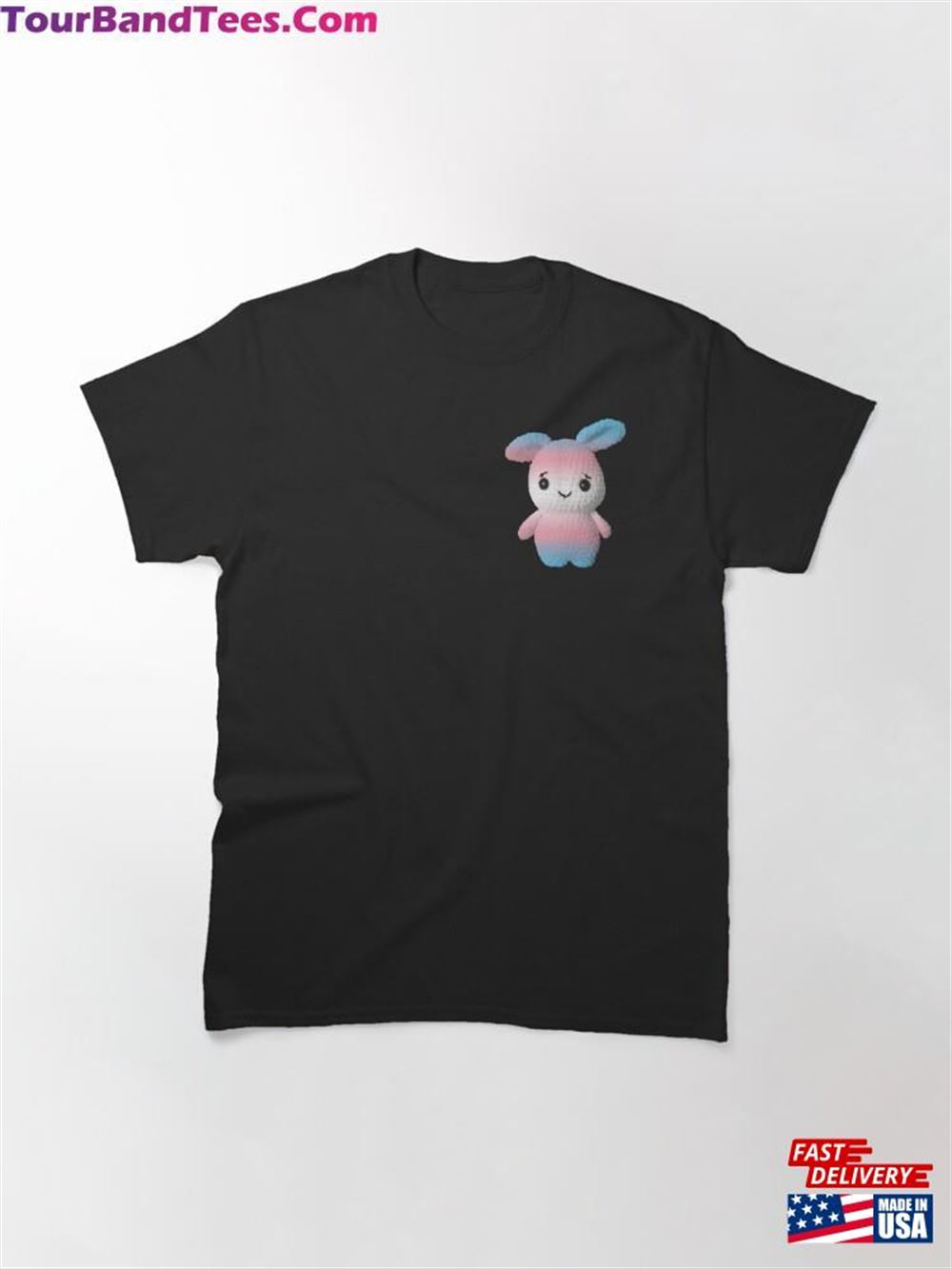 Cute Knitted Bunny Rabbit For International Lgbt Pride Month Trans Flag Classic T-Shirt Hoodie 29Uf116805 – Utopia Fashion