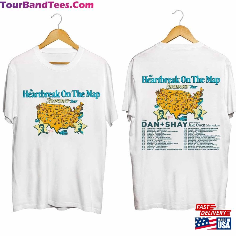 Dan And Shay Tour Heartbreak On The Map Shirt + Band Summer Classic T-Shirt 29Uf117080 – Utopia Fashion