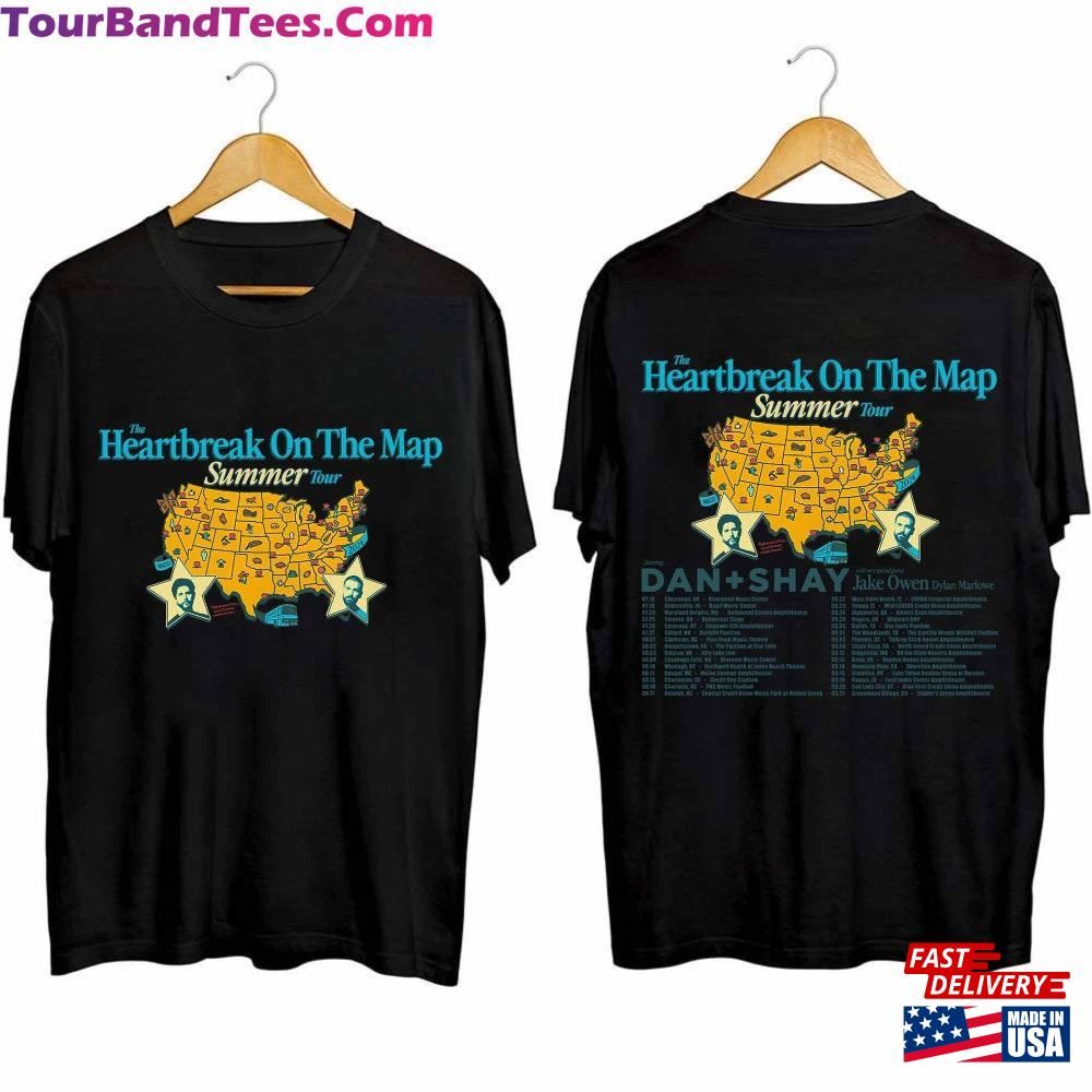 Dan And Shay Tour Heartbreak On The Map Shirt + Band Summer Classic T-Shirt 29Uf117080 – Utopia Fashion