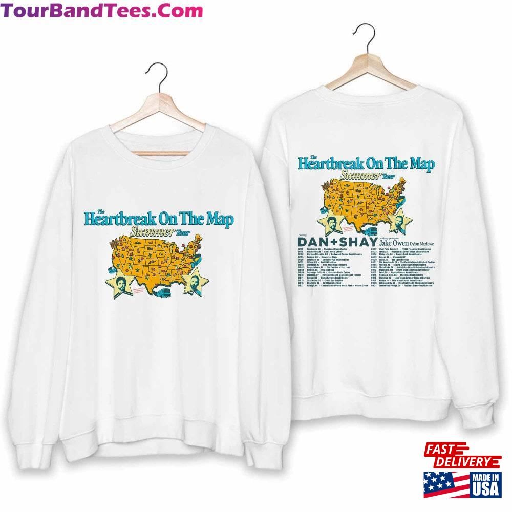 Dan And Shay Tour Heartbreak On The Map Shirt + Band Summer T-Shirt Unisex 29Uf097668 – Utopia Fashion