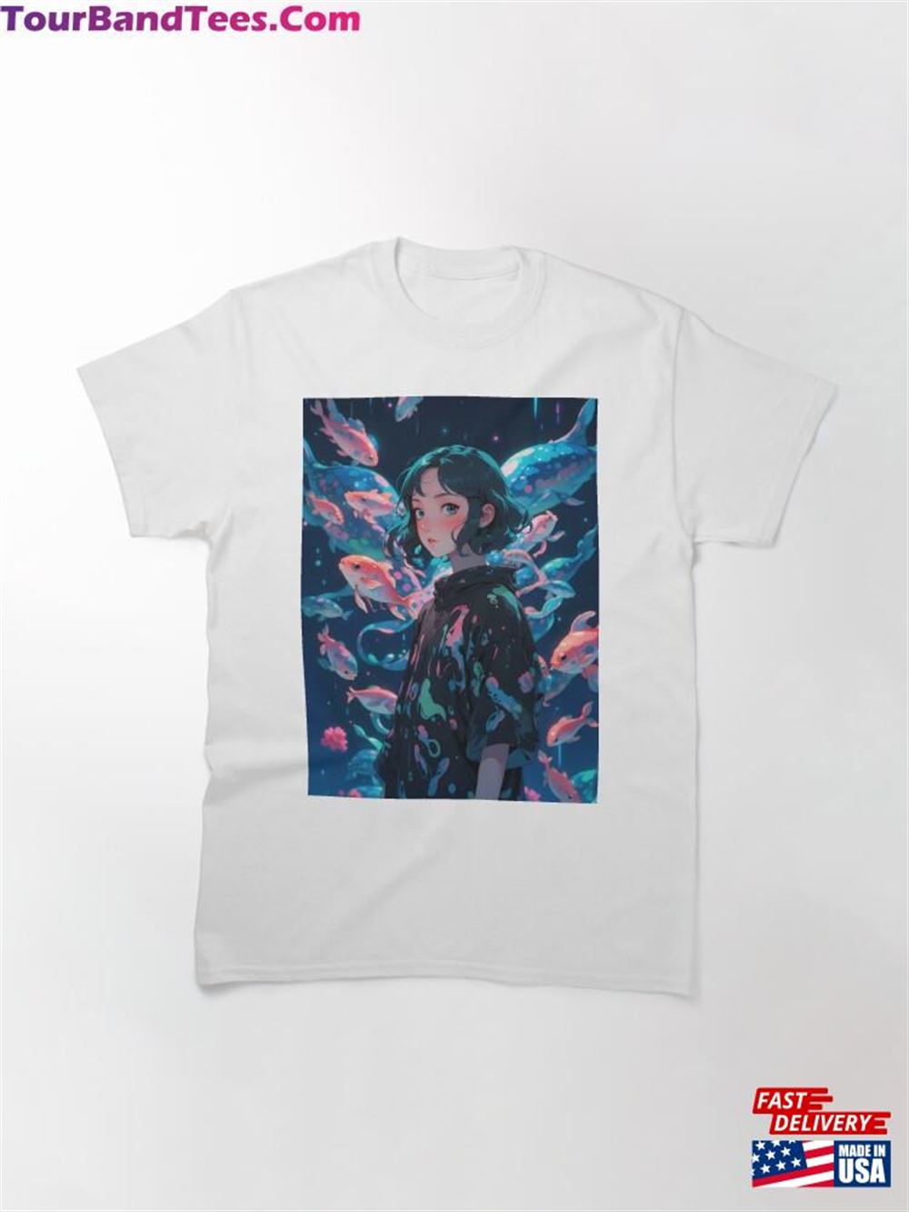 Dark Anime Underwater Girl Classic T-Shirt Unisex 29Uf111793 – Utopia Fashion