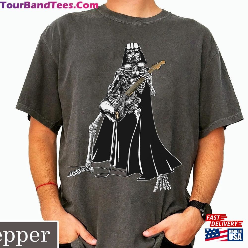 Darth Vader Skeleton Playing Guitar Comfort Colors Shirt Star Wars Halloween Party Rock And Roll Band T-Shirt Sweatshirt 29Uf097809 – Utopia Fashion