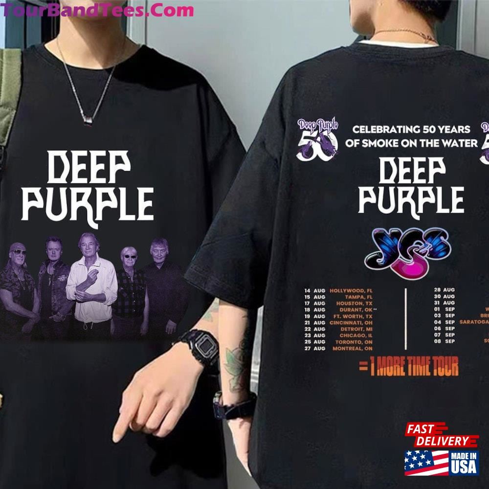 Deep Purple = More Time Tour Shirt Concert Rock Band Classic T-Shirt 29Uf106409 – Utopia Fashion