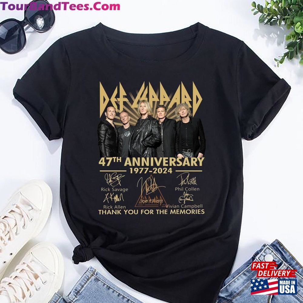 Def Leppard 47Th Anniversary T-Shirt Band Shirt 90S Vintage Classic Unisex 29Uf096956 – Utopia Fashion