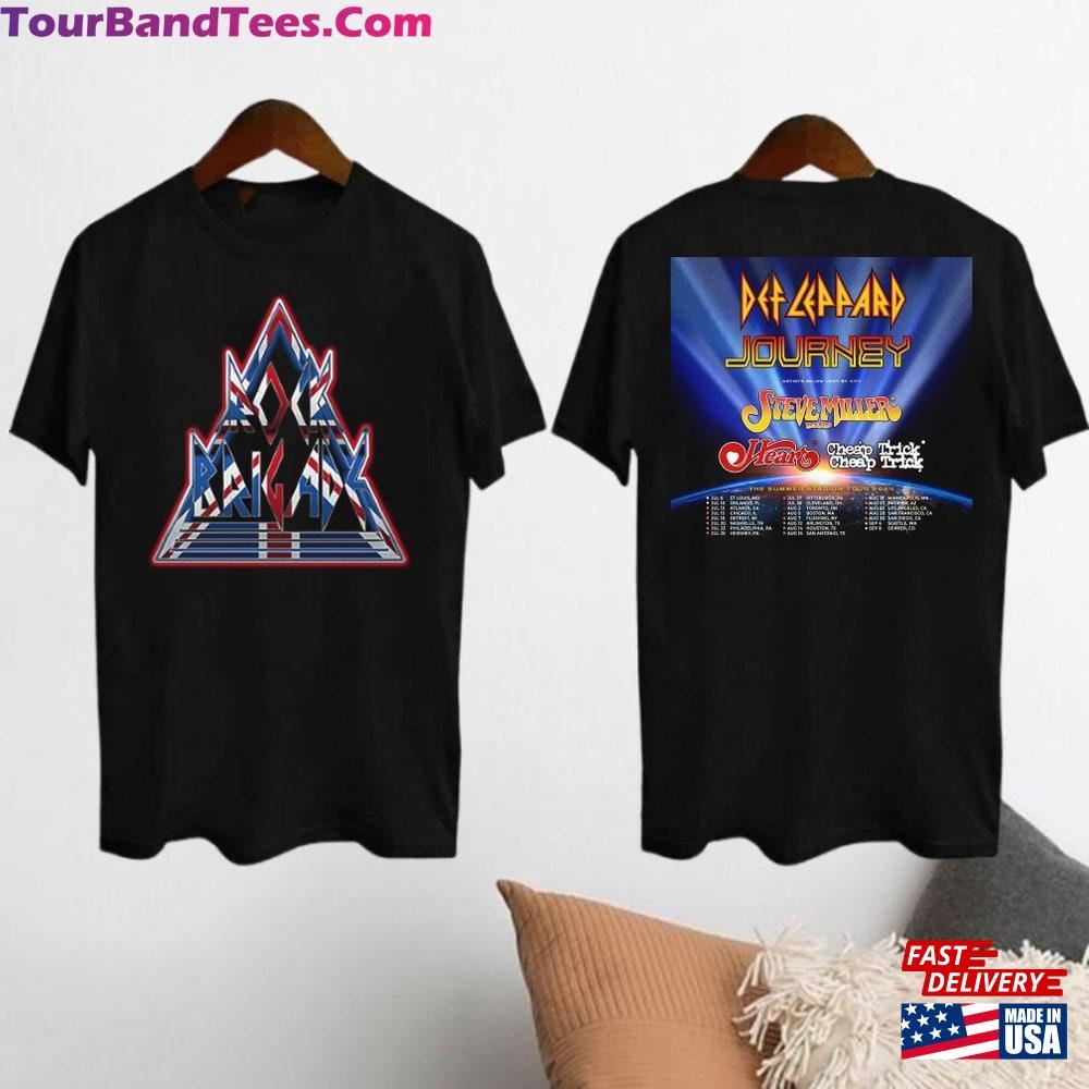 Def Leppard Graphic Shirt And Journey Summer Stadium Tour Band Fan Classic Unisex 29Uf098204 – Utopia Fashion