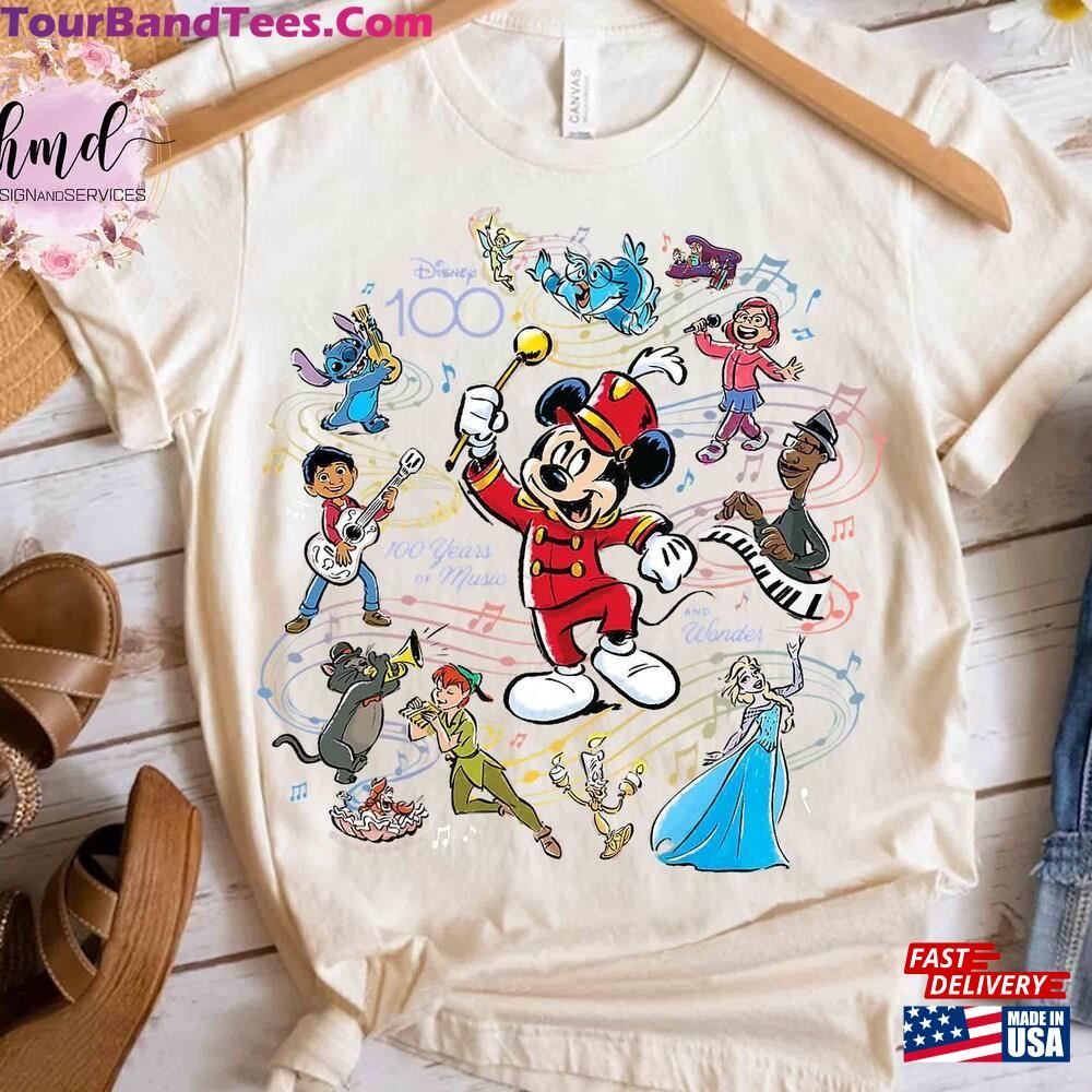 Disney Years Of Music And Wonder Mickey Full Color D100 T-Shirt Platinum Celebration 100Th Anniversary Tee Unisex 29Uf092983 – Utopia Fashion