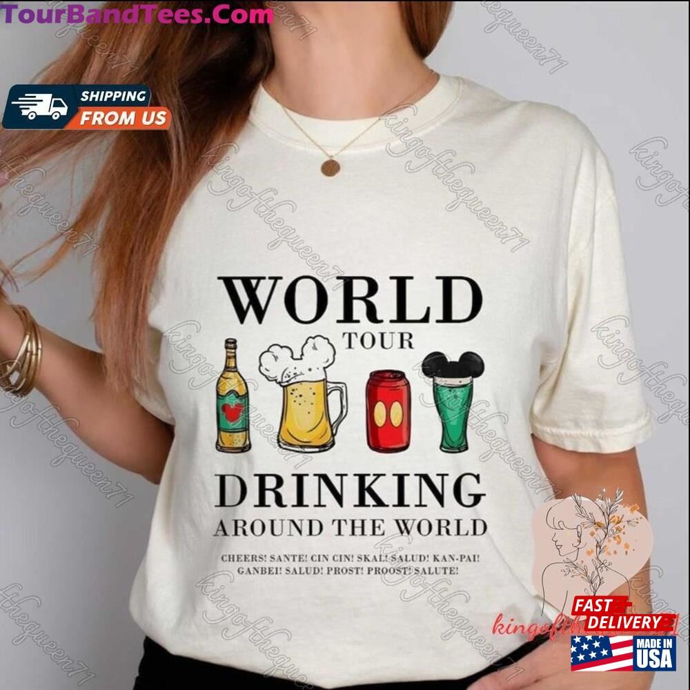 Disney Epcot Drink Around The World Tour T-Shirt Mickey Shirt Disneyland Hoodie 29Uf092292 – Utopia Fashion