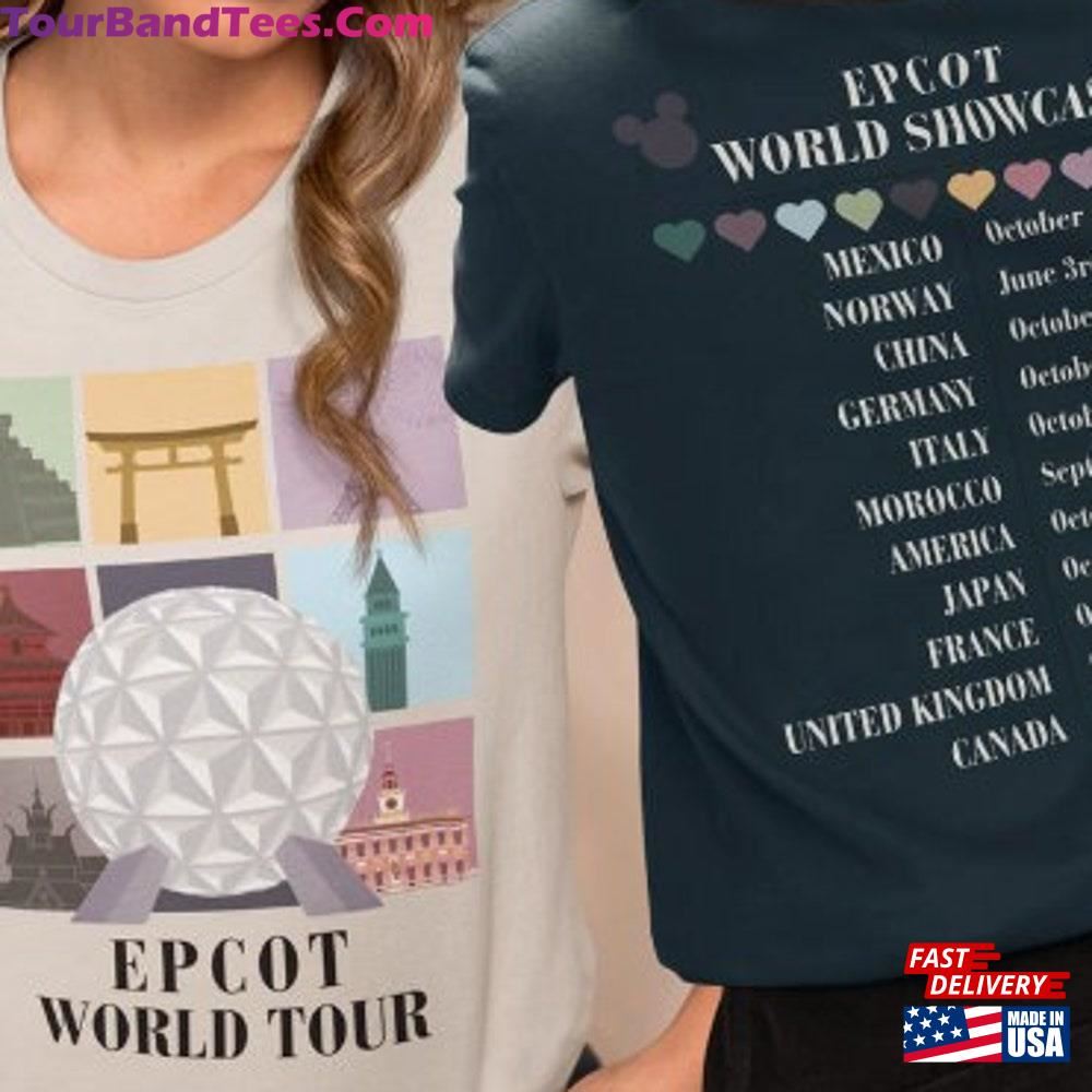 Disney Epcot World Eras Tour Shirt Drink Around The Tee Group Trip Unisex Classic 29Uf117634 – Utopia Fashion