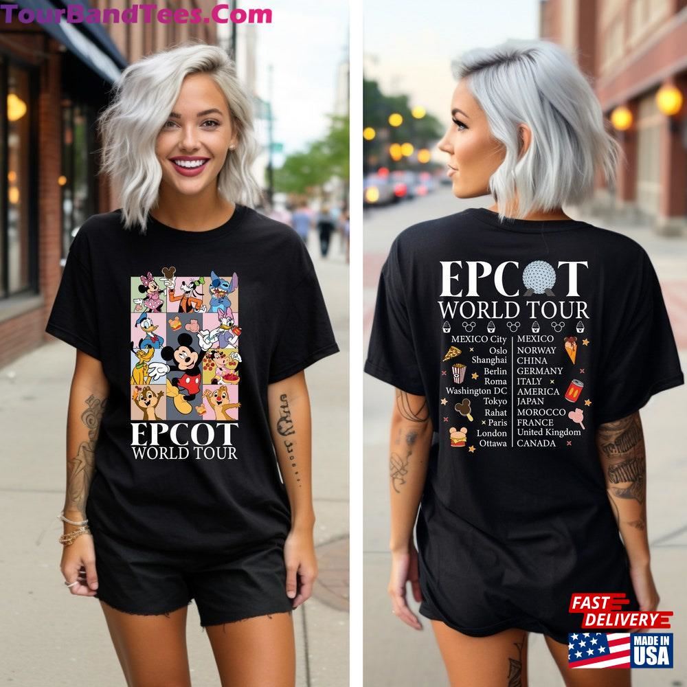 Disney Epcot World Tour Shirt Mickey And Friends Disneyland Family Matching T-Shirt Classic Sweatshirt 29Uf092572 – Utopia Fashion