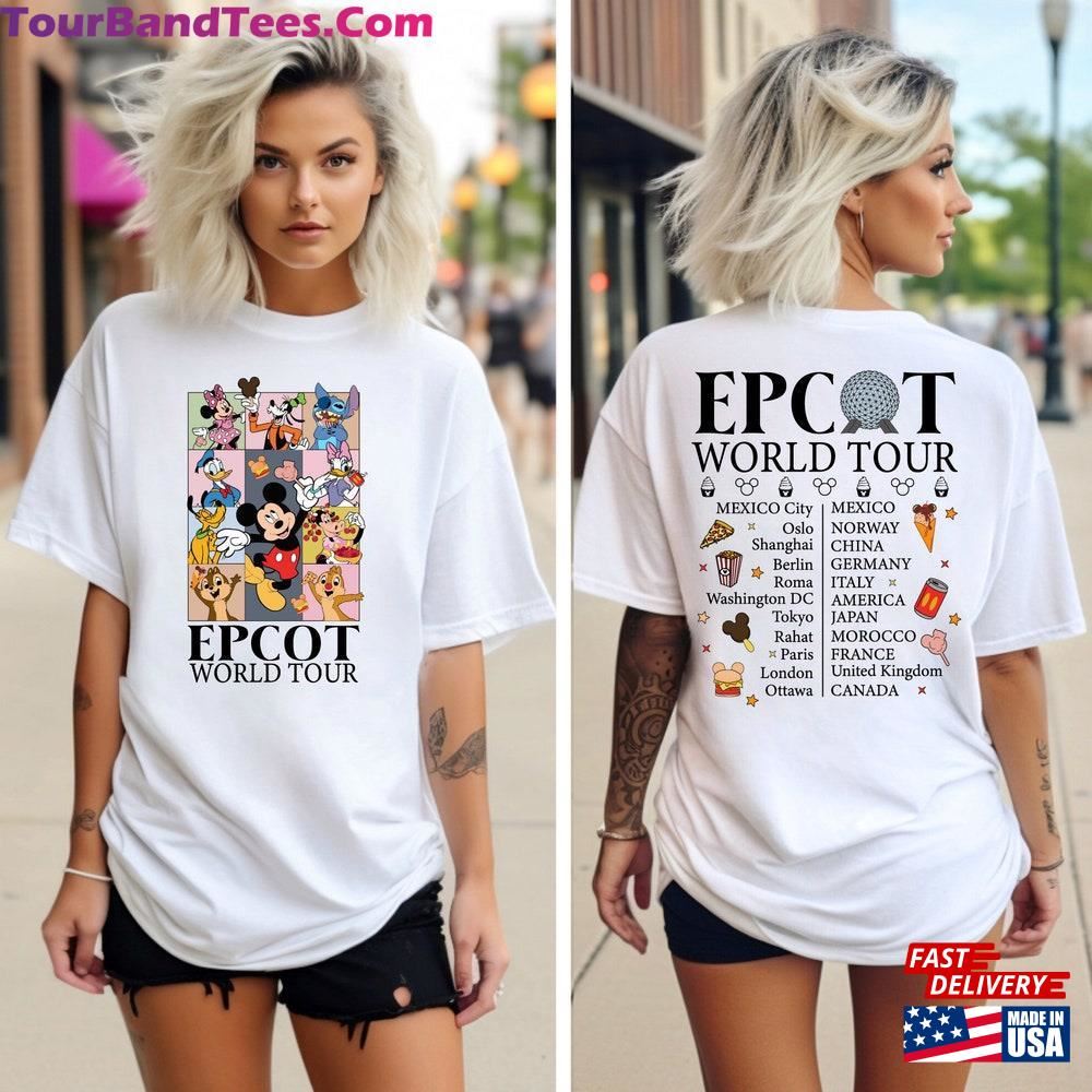 Disney Epcot World Tour Shirt Mickey And Friends Disneyland Family Matching T-Shirt Classic Sweatshirt 29Uf092572 – Utopia Fashion