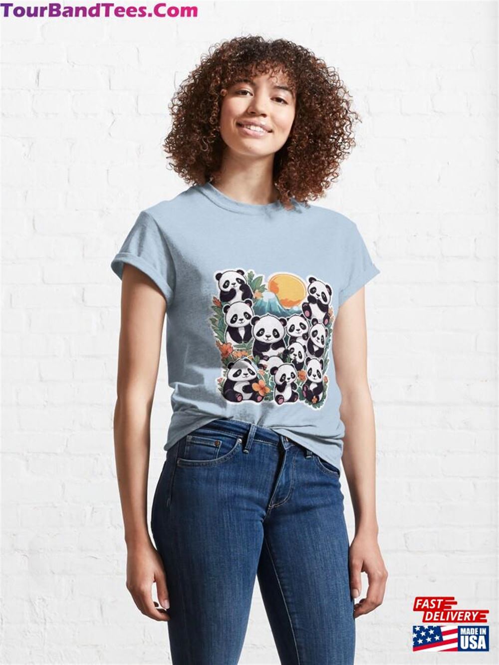 Dreaming Pandas Sticker Collage Full Of Imagination And Creativity Classic T-Shirt Hoodie 29Uf106793 – Utopia Fashion