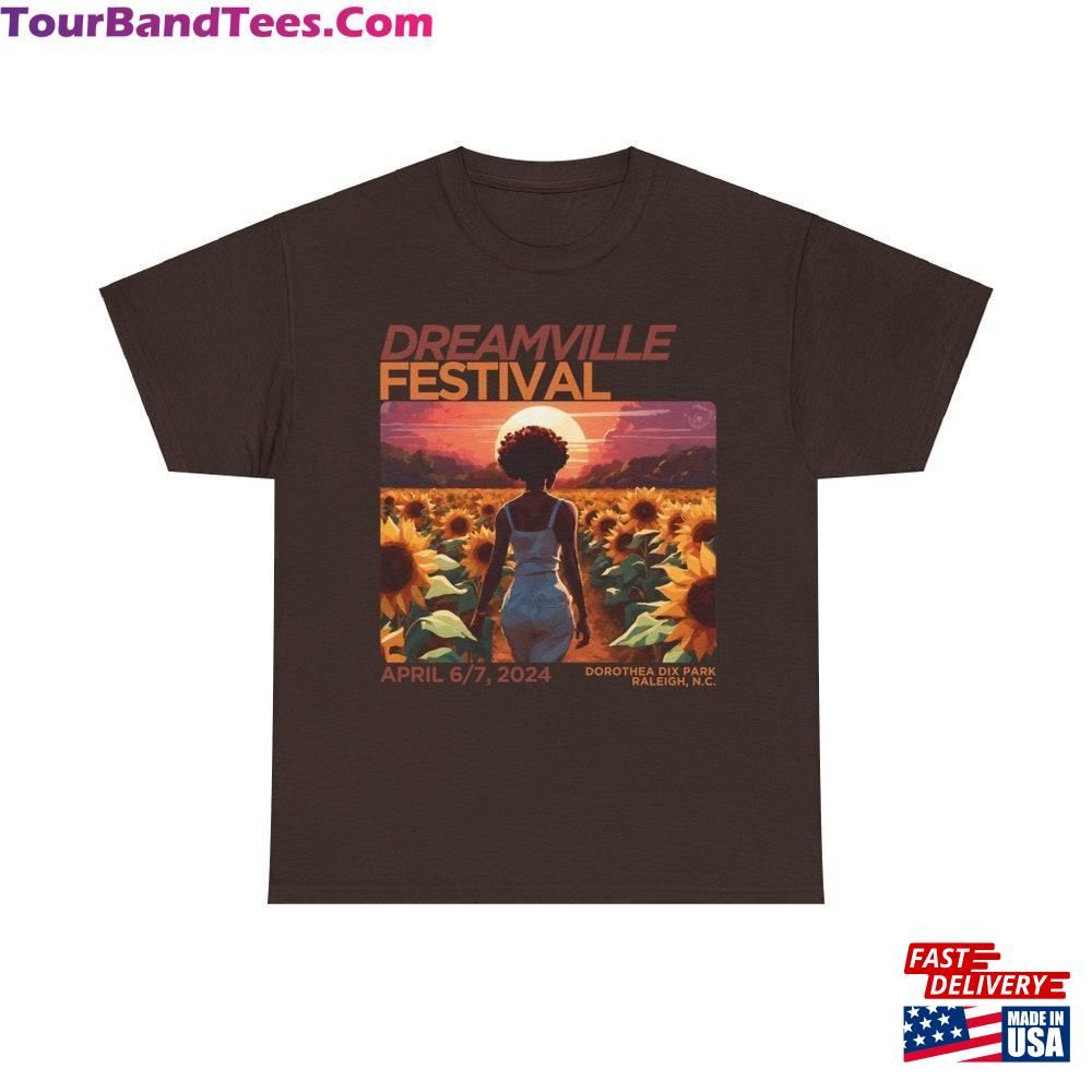 Dreamville Dorothea Dix Park Sunflower Field Raleigh Nc Graphic Festival Tee Lineup J Cole Nicki Minaj Sza Concert Merch Hoodie Sweatshirt 29Uf115766 – Utopia Fashion