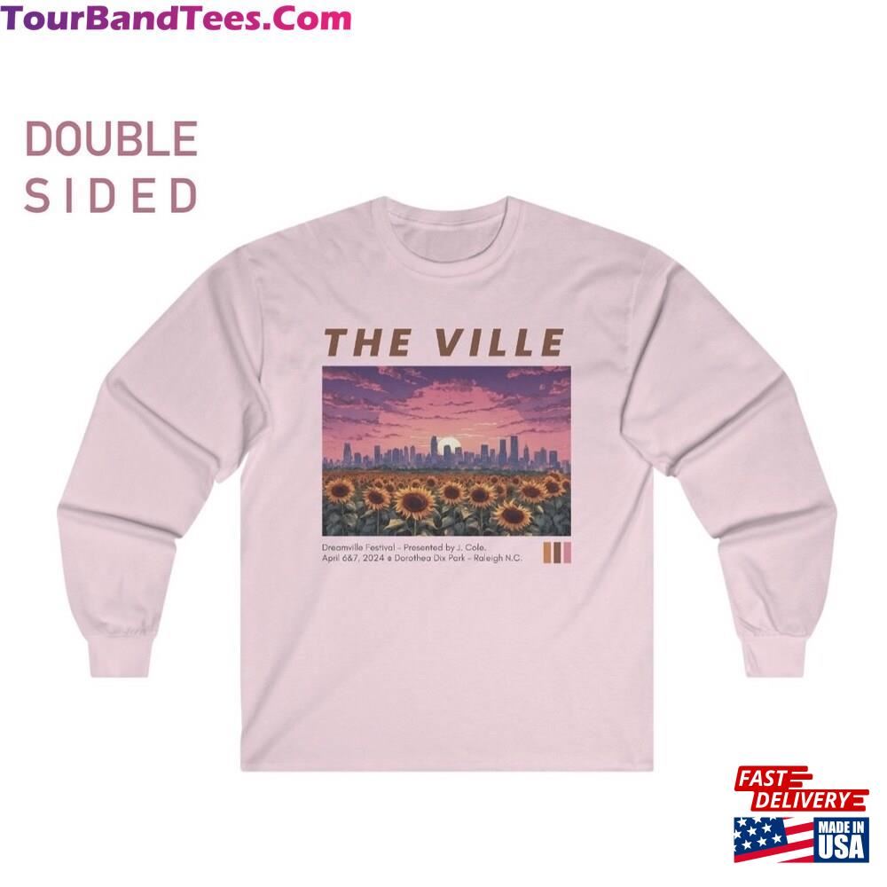 Dreamville Longsleeve Tee The Ville Festival Lineup J Cole Nicki Minaj Sza Chris Brown Concert Merch Classic Unisex 29Uf092418 – Utopia Fashion