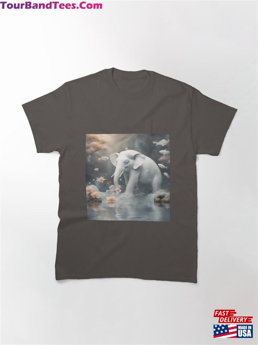 Dreamy White Elephants Surreal Fantasy Art Classic T-Shirt Hoodie Unisex 29Uf112377 – Utopia Fashion