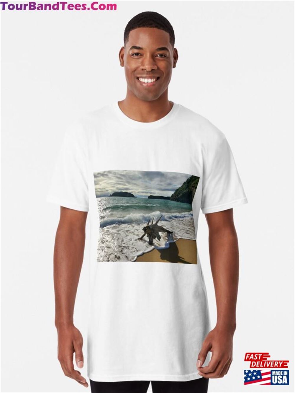 Driftwood’Sea Monster’In The Surf Long T-Shirt Unisex 29Uf117123 – Utopia Fashion