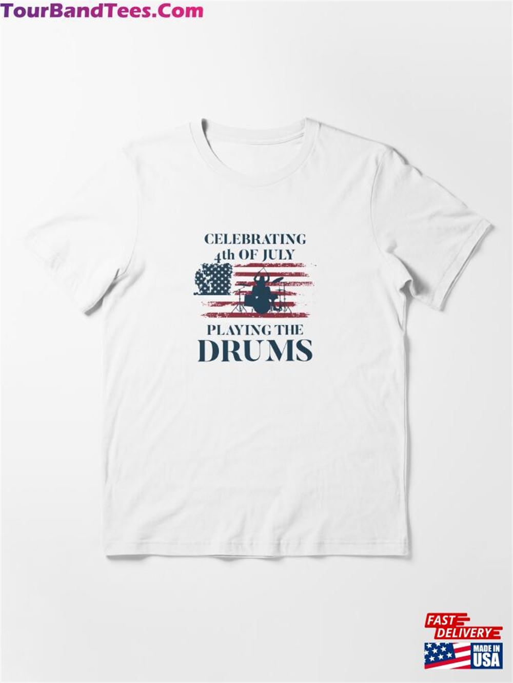 Drummer 4Th Of July Essential T-Shirt Classic 29Uf116211 – Utopia Fashion