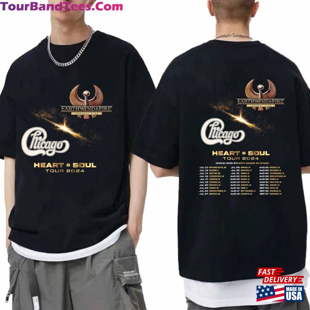 Earth Wind And Fire Chicago Heart Amp Soul Tour Shirt Sweatshirt T-Shirt 29Uf112884 – Utopia Fashion