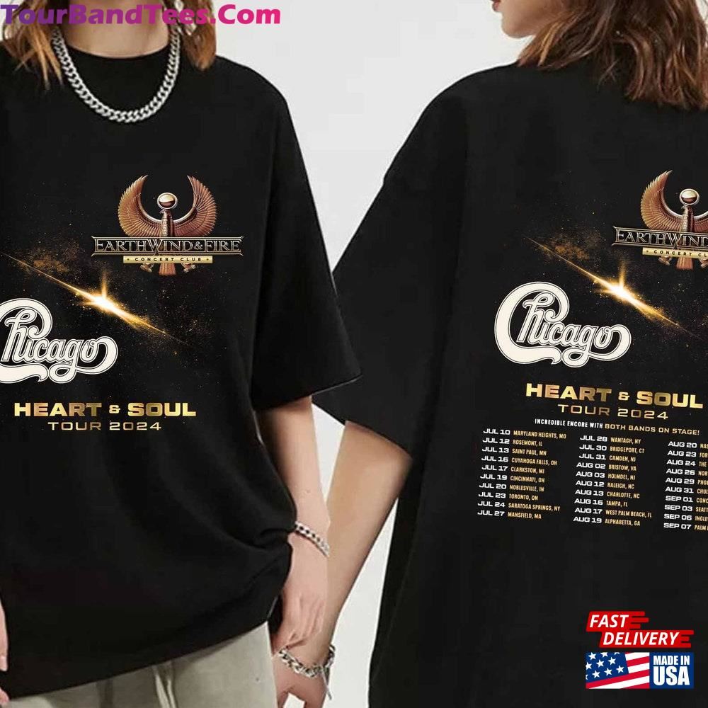 Earth Wind And Fire Chicago Tour Shirt Heart Amp Soul Hoodie T-Shirt 29Uf117064 – Utopia Fashion