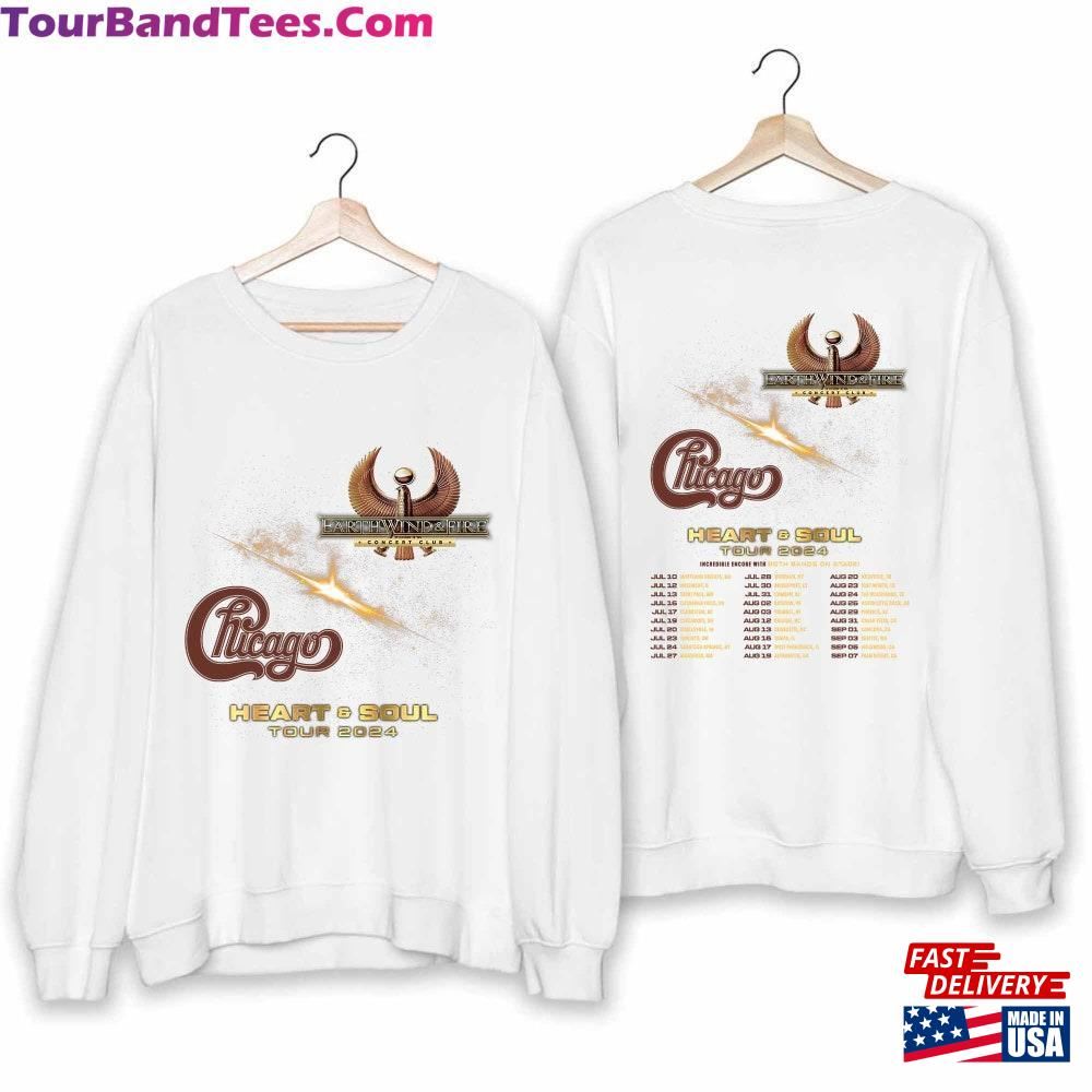 Earth Wind And Fire Chicago Tour Shirt Heart Amp Soul Hoodie T-Shirt 29Uf117064 – Utopia Fashion