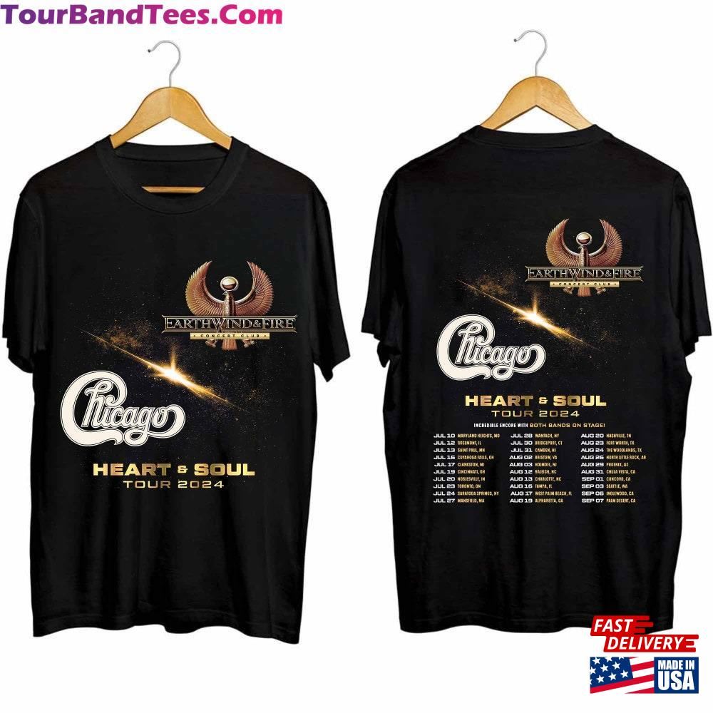 Earth Wind And Fire Chicago Tour Shirt Heart Amp Soul T-Shirt Classic 29Uf117951 – Utopia Fashion