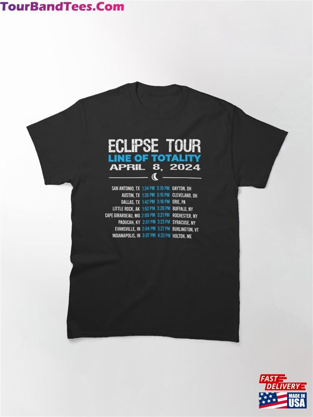 Eclipse U S Tour Total Solar April Classic T-Shirt Sweatshirt 29Uf093142 – Utopia Fashion