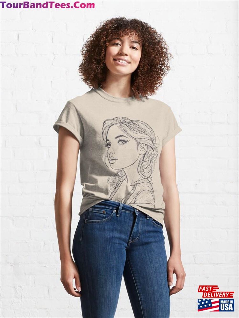 Elegant Beauty Ladies In Detailed Portraits Classic T-Shirt Unisex 29Uf097777 – Utopia Fashion