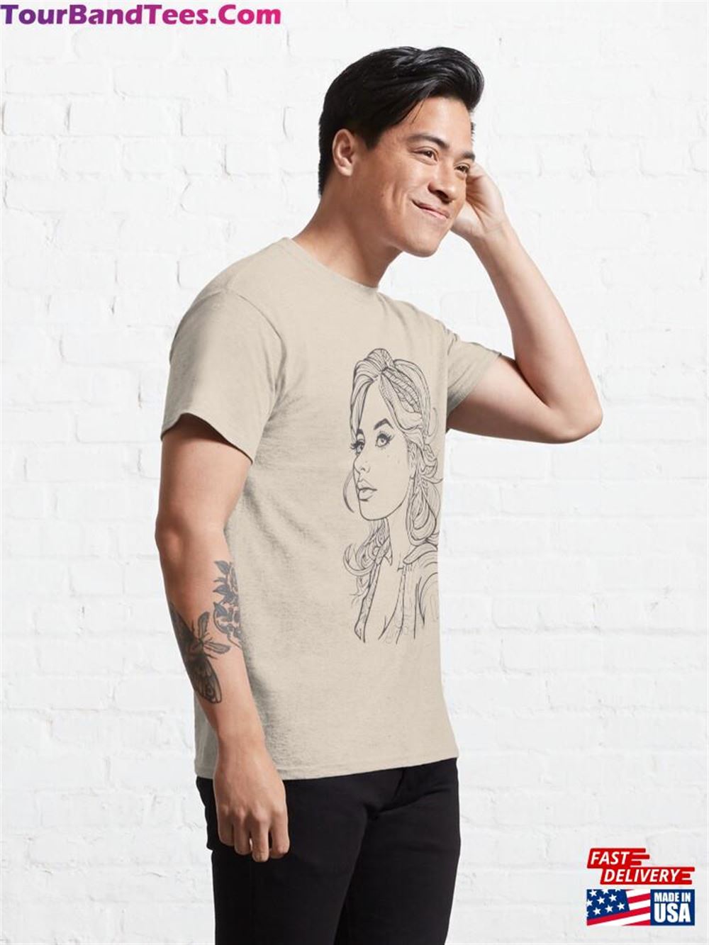 Elegant Beauty Ladies In Detailed Portraits Classic T-Shirt Unisex 29Uf097777 – Utopia Fashion