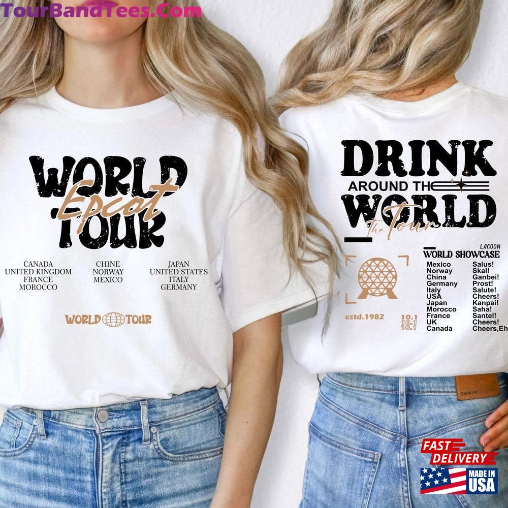 Epcot World Tour Shirt Drink Around The Group Trip Classic Unisex 29Uf097949 – Utopia Fashion