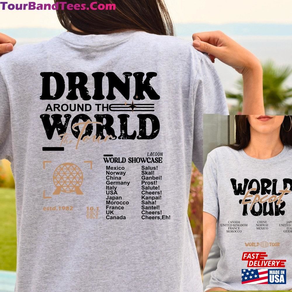 Epcot World Tour Shirt Drink Around The Group Trip Classic Unisex 29Uf097949 – Utopia Fashion