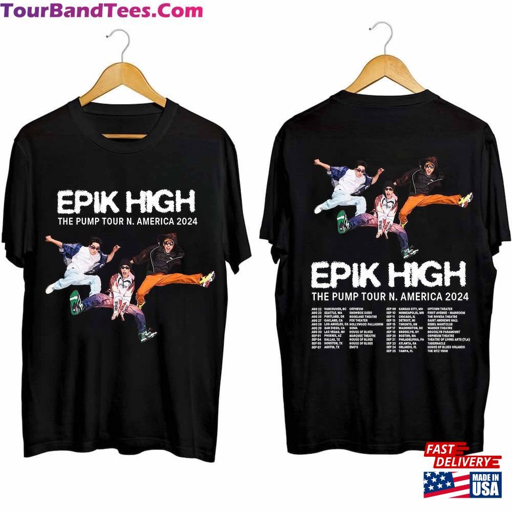 Epik High The Pump North America Tour Shirt Band Fan Classic Unisex 29Uf102424 – Utopia Fashion