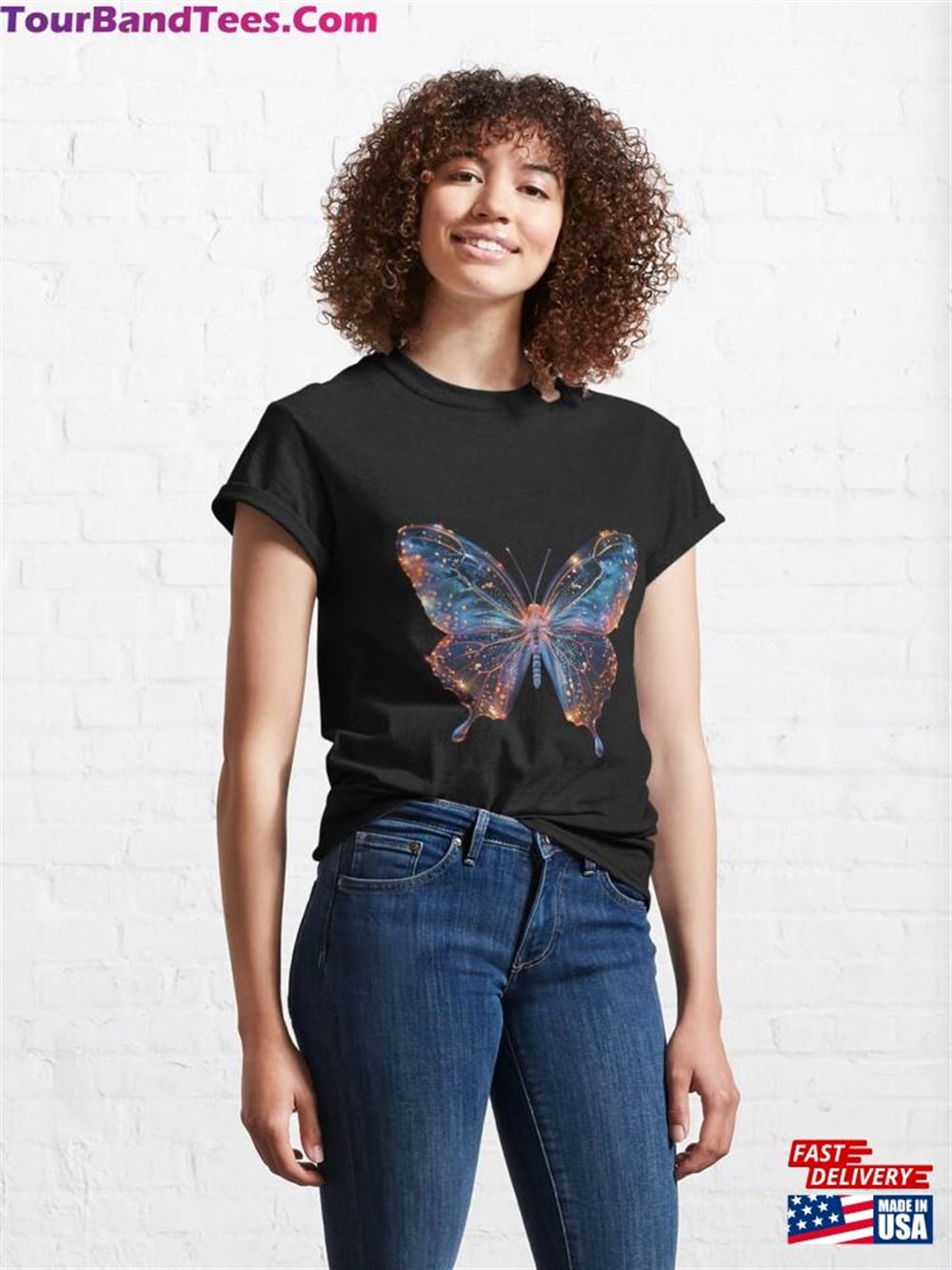 Ethereal Wings The Holographic Butterfly Classic T-Shirt Hoodie 29Uf096901 – Utopia Fashion