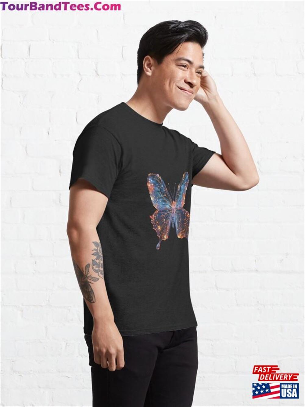 Ethereal Wings The Holographic Butterfly Classic T-Shirt Hoodie 29Uf096901 – Utopia Fashion