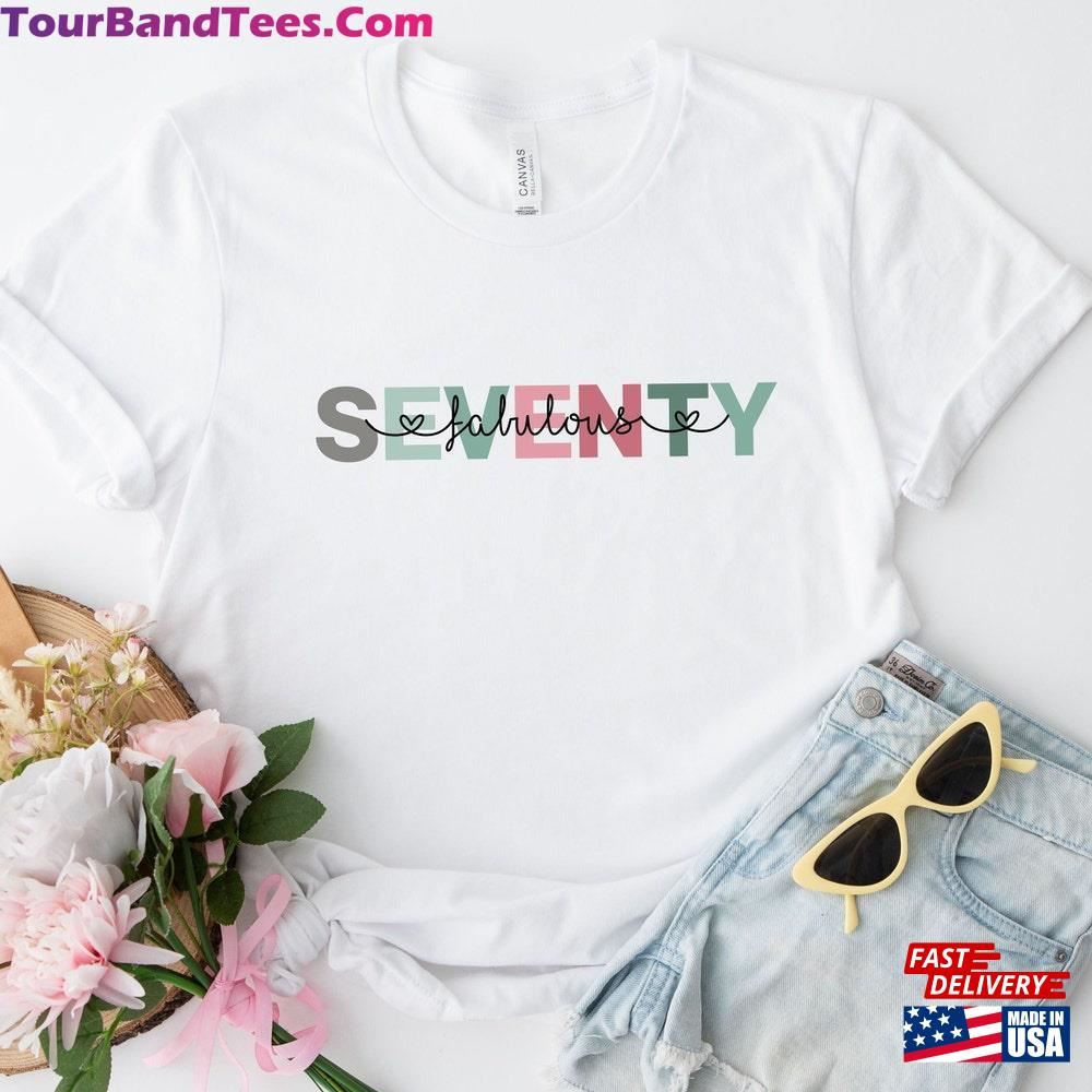 Fabulous Seventy Birthday T-Shirt White Unisex Present Shirt Gift Round 70Th Outfit Sweatshirt Hoodie 29Uf092072 – Utopia Fashion