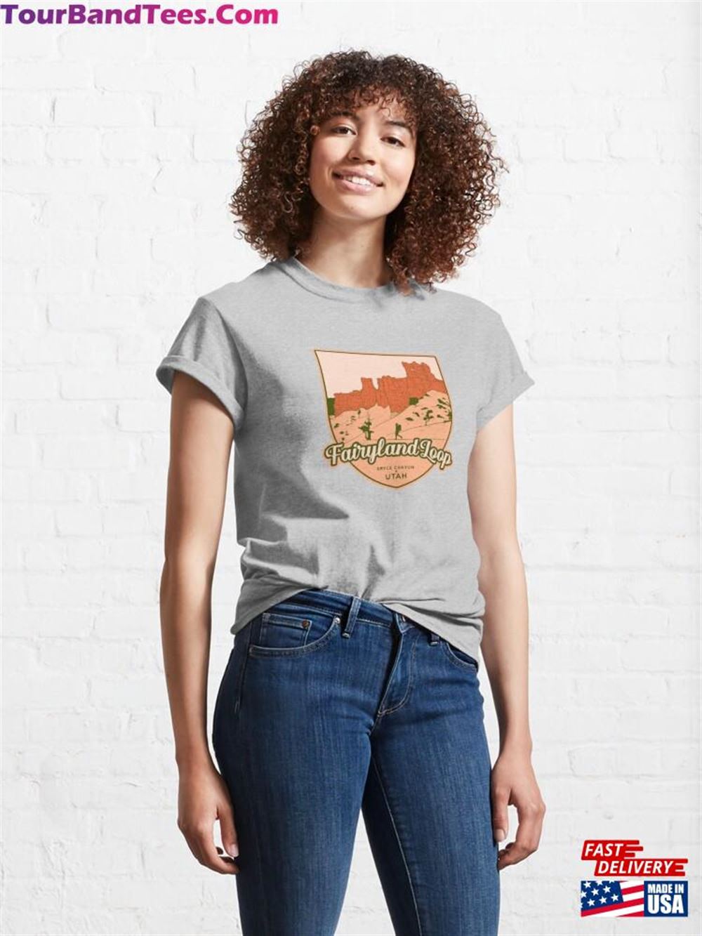 Fairyland Loop Bryce Canyon Utah Hiking Classic T-Shirt Sweatshirt 29Uf106489 – Utopia Fashion