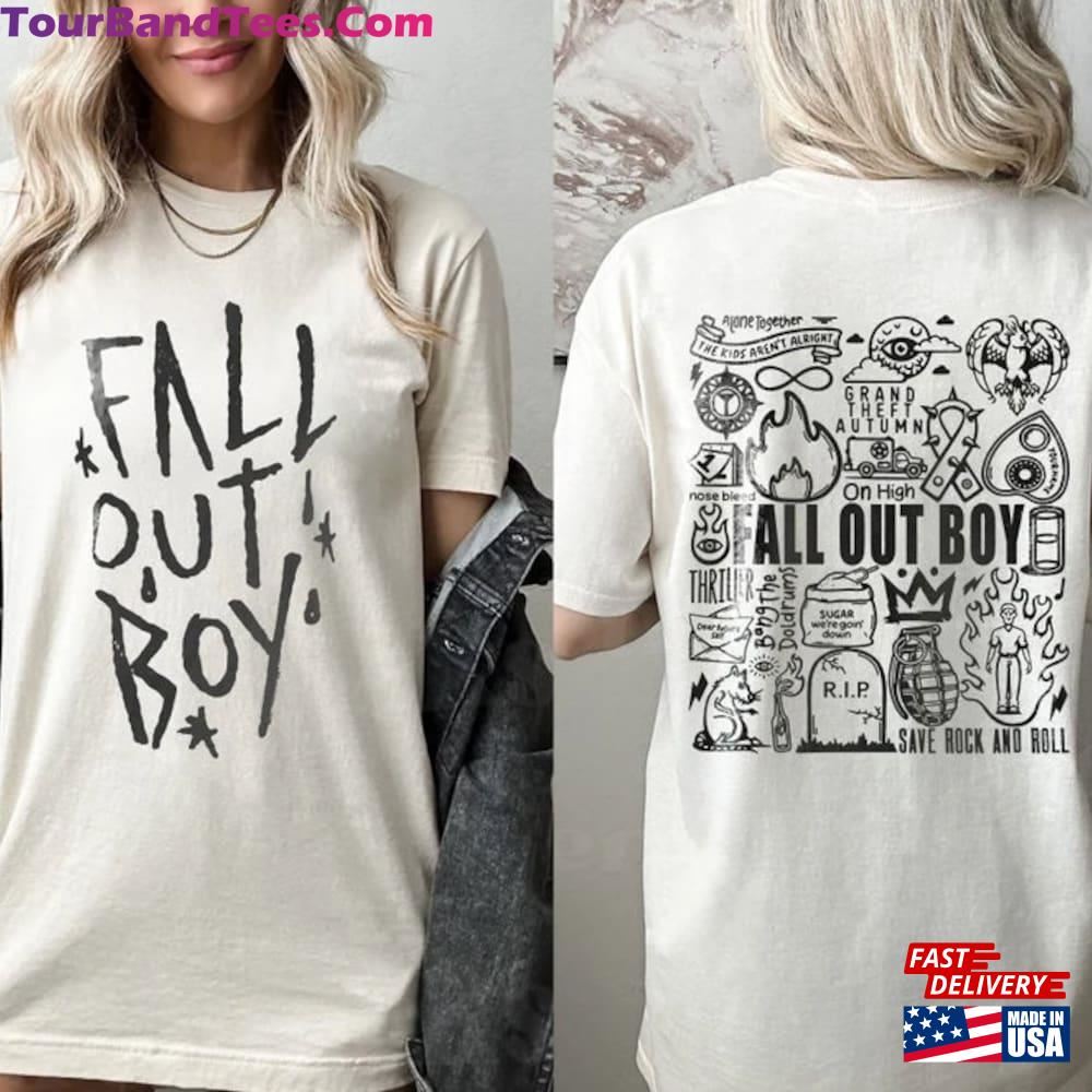 Fall Out Boy Doodle Shirt Band Fan So Much (For) Stardust Tour Unisex T-Shirt 29Uf115639 – Utopia Fashion