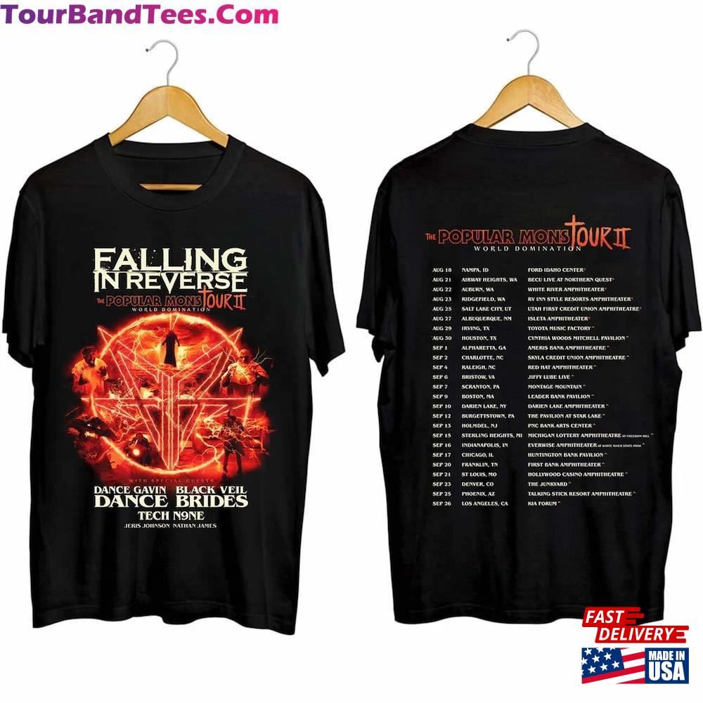 Falling In Reverse Popular Monstour Ii Shirt Band Fan Unisex T-Shirt 29Uf096434 – Utopia Fashion