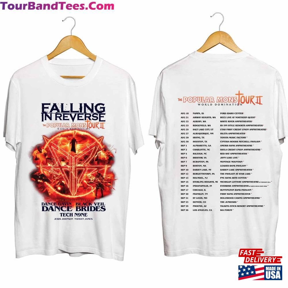 Falling In Reverse The Popular Monstour Ii Tour Shirt Concert Tee Band Hoodie Classic 29Uf092290 – Utopia Fashion