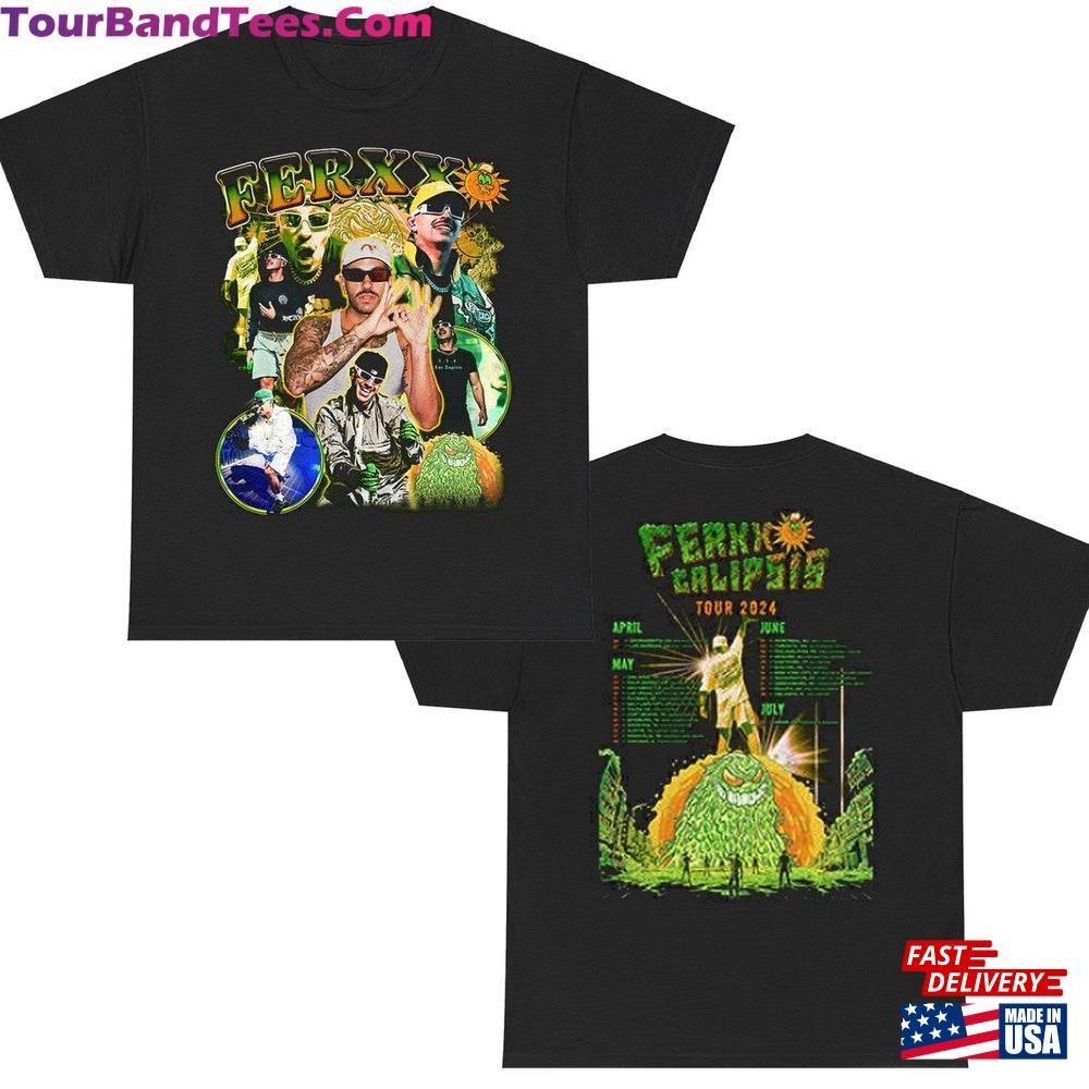 Feid Ferxxocalipsis Merch Unisex T-Shirt Double Sided Tour Dates Ferxxo T Shirt Classic 29Uf097582 – Utopia Fashion