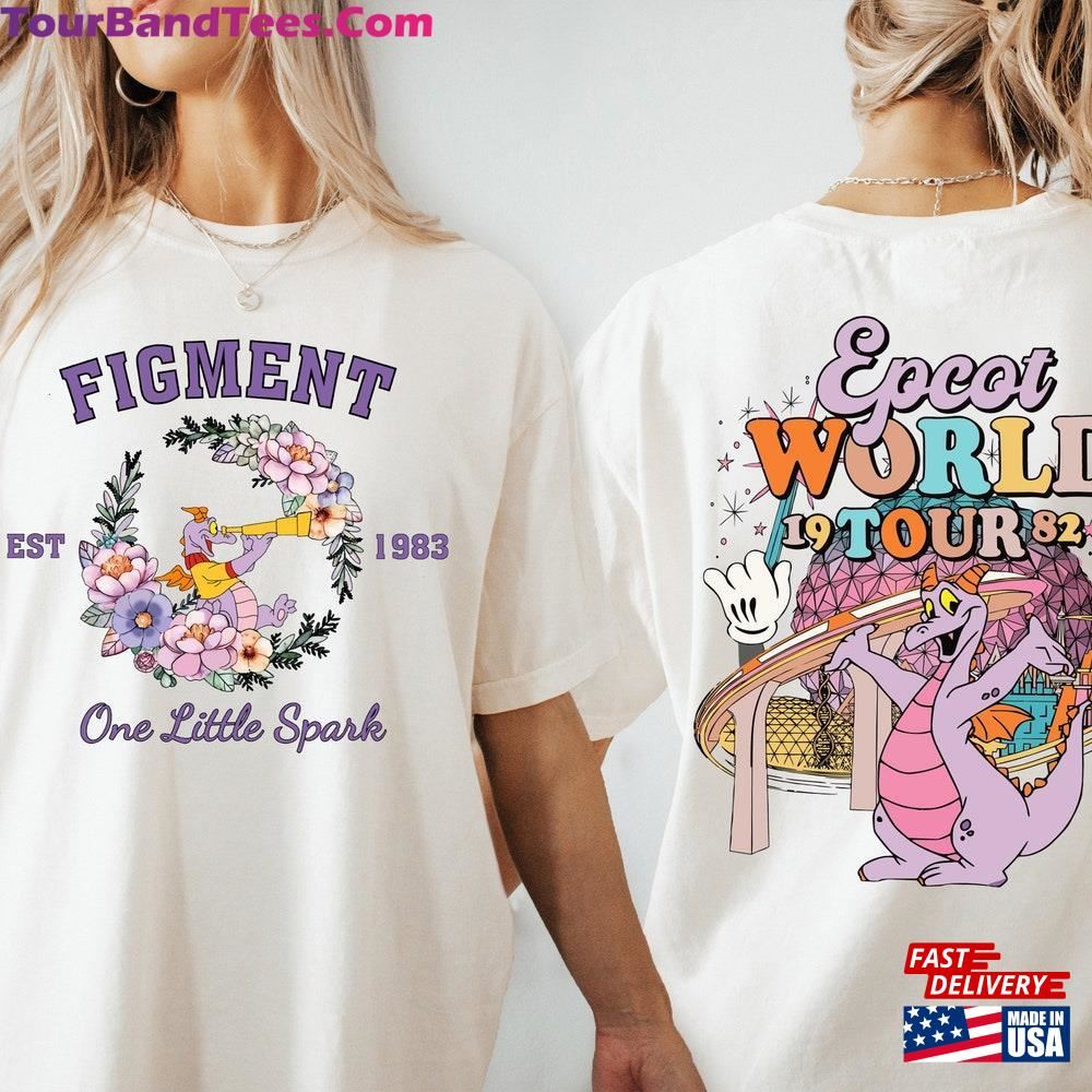 Figment Est One Little Spark T-Shirt Disney Epcot World Tour Shirt Disneyland Vacation Tee Sweatshirt Classic 29Uf092585 – Utopia Fashion