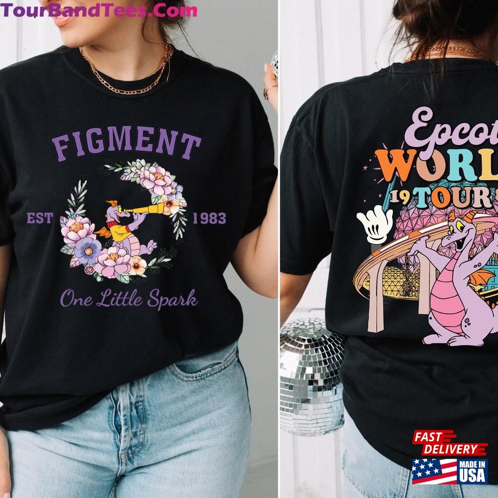 Figment Est One Little Spark T-Shirt Disney Epcot World Tour Shirt Disneyland Vacation Tee Sweatshirt Classic 29Uf092585 – Utopia Fashion