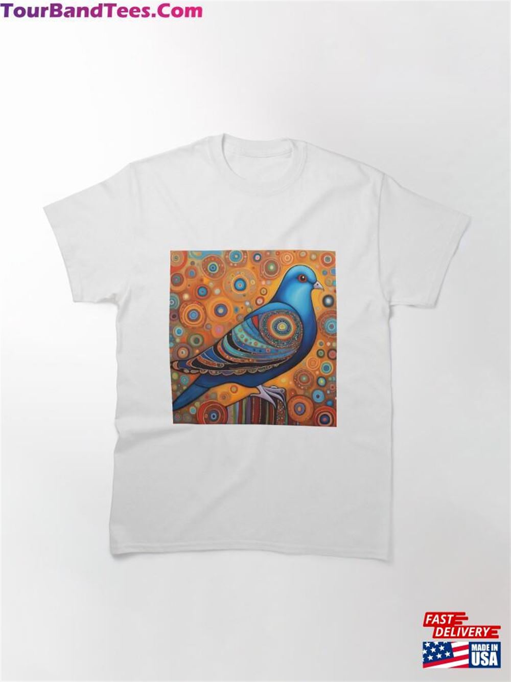 Folk Art Pigeon Classic T-Shirt Sweatshirt 29Uf111891 – Utopia Fashion