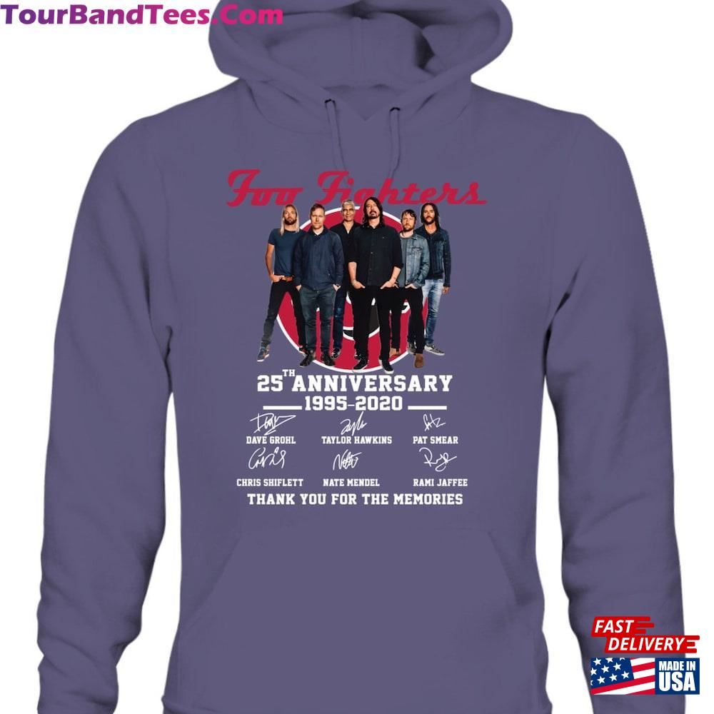 Foo Fighters Tour Shirt 25Th Anniversary Members Signature And Thank You For The Memories Unisex Hoodie 29Uf116731 – Utopia Fashion