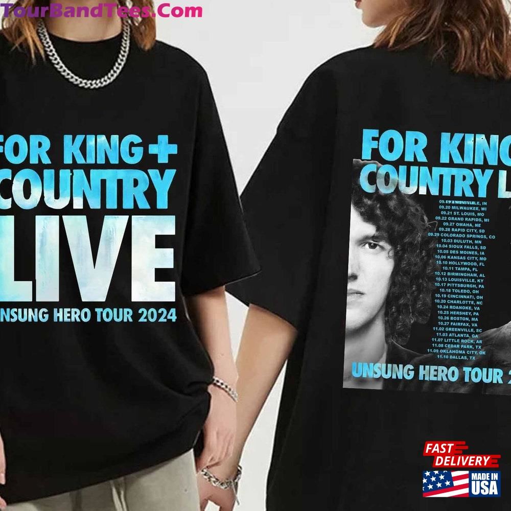 For King + Country Unsung Hero Tour Shirt Amp Band Fan Unisex Classic 29Uf100972 – Utopia Fashion