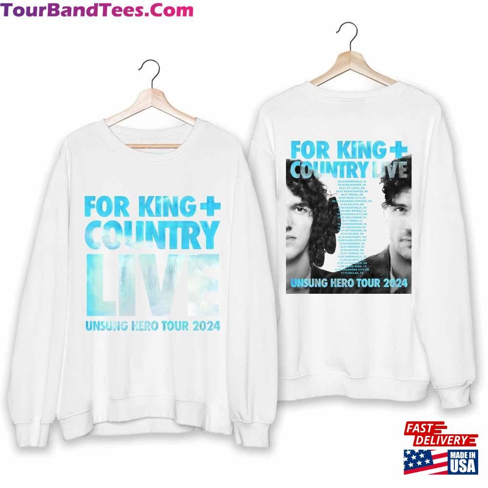 For King + Country Unsung Hero Tour Shirt Amp Band Fan Unisex Classic 29Uf100972 – Utopia Fashion