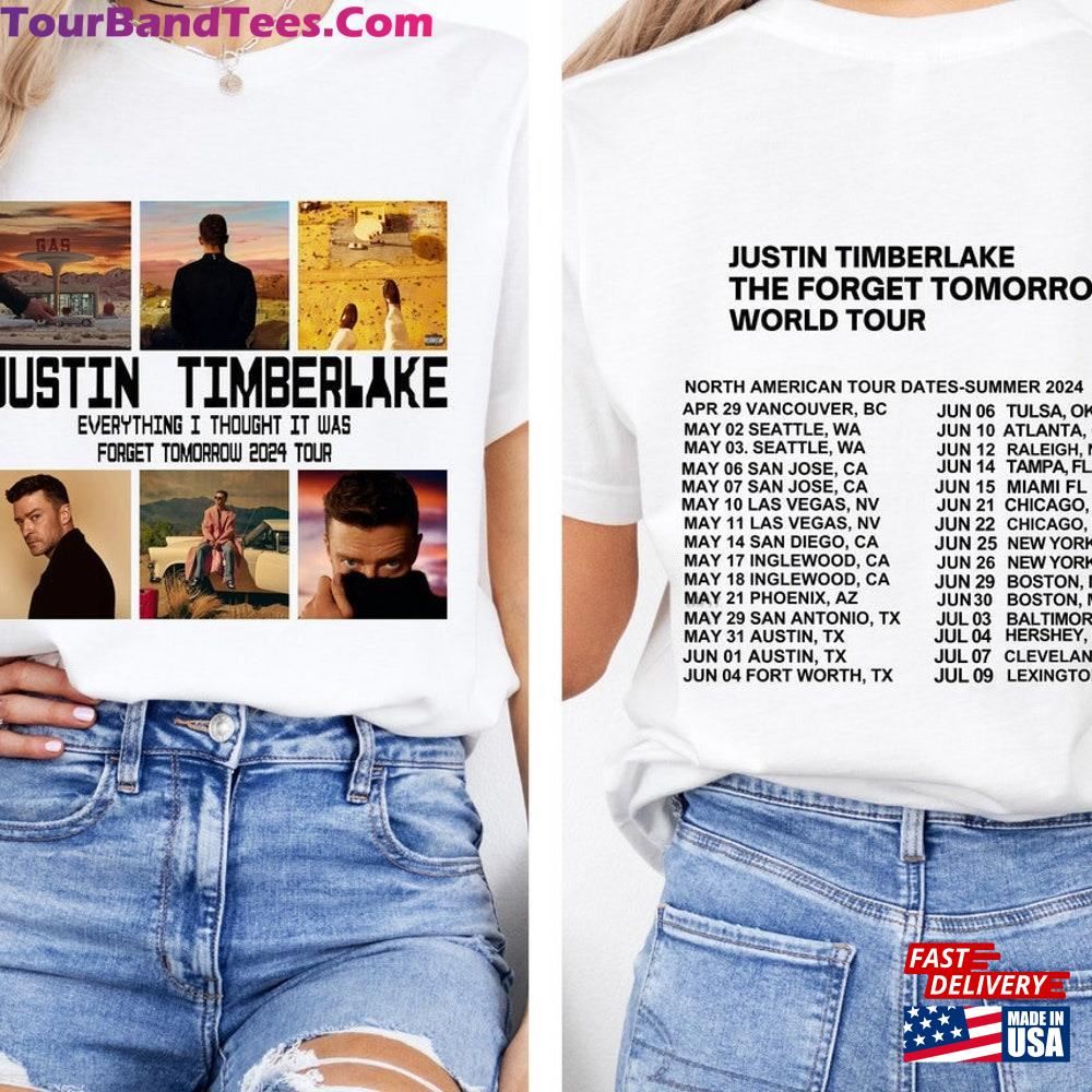 Forget Tomorrow World Tour Hoodie Justin Timberlake Concert Group T-Shirt Unisex Graphic Shirt Sweatshirt 29Uf097025 – Utopia Fashion