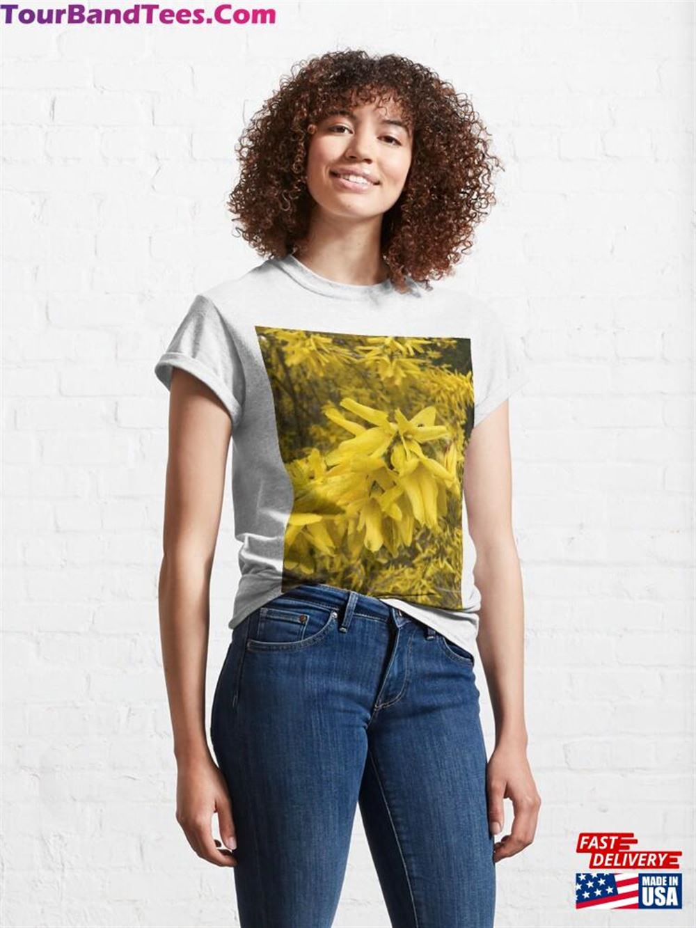 Forsythia Blooms In The Spring Classic T-Shirt Sweatshirt 29Uf117270 – Utopia Fashion