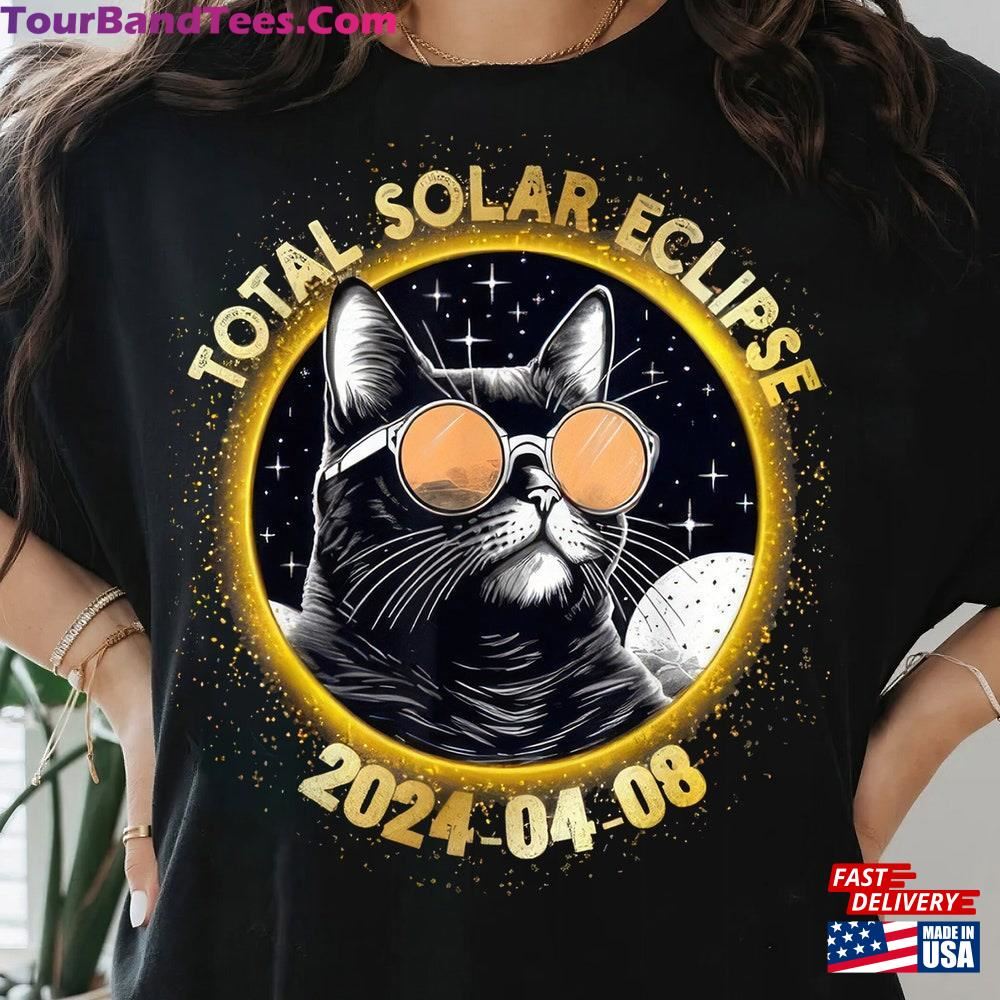 Funny Cat Wearing Solar Eclipse Viewers Shirt Total America Totality Classic Unisex 29Uf116822 – Utopia Fashion